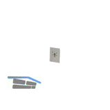 Schl�sselschalter Unterputz 011.1302.10 M.PHZ, 90 x 70 x 52 mm, Aluminium