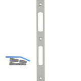 Schlie�blech S50 f�r Schiebet�rschloss mit Hakenfalle und Riegel,silber lackiert