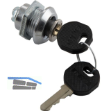 Blechmontagezylinder, 20 mm, verschiedensperrend, Zinkdruckguss verchromt