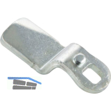 Sperrnase pos. gekr�pft f�r Blechmontagezylinder, 45 x 19mm,Ma� H 30mm,verzinkt