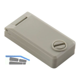 Regenschutzrosette f�r Halbzylinder, 69 x 33,5 x 15 mm, Kunststoff grau