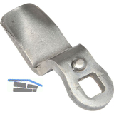 Sperrnase pos. gekr�pft f�r Blechmontagezylinder, 45 x 19mm,Ma� H 30mm,Edelstahl