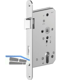 ECO Fluchtt�rschloss GBS 93 2-flg. Funktion E, Rundstulp 24,PZW 65 links