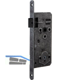 HALC� Einstemmschloss WC, DM 50, Stahl schwarz passiviert beschichtet