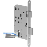 ECO Einstemmschloss GBS 81 PZW, rechts, Dorn 80, Rundstulp 24 mm, Edelstahl