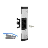 GU Schlie�platten zu Set Schlosskasten Secury TE-Modul,U-Profil,136 x 24 x 6 mm