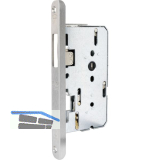 BKS Fluchtt�rtreibriegel 2189, links, DM 80, Winkelstulp 235 x 20 mm, Edelstahl