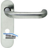 BKS Dr�ckerlochteil B 72110 mit Kurzschild PZ 72 mm, f�r au�en rund, Edelstahl