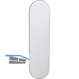 BKS Blindschild rund B 72210, silber eloxiert