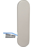 BKS Blindschild rund B 72210, Edelstahl