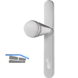 BKS Knopflangschild f�r au�en, rund RR 7504, PZ 92 mm, silber eloxiert