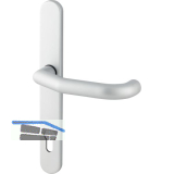 BKS Dr�ckerlochteil gekr�pft - auf Schild PZ 92,f�r au�en,silber eloxiert