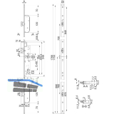 BKS Fluchtt�r-Mehrfachverriegelung 1917 2-flg.Funk.E,universal,U-Stulp,Edelstahl