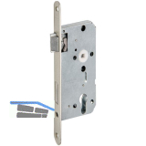 BMH Einstemmschloss PZW, links, Dorn 55, Stahl silber pulverbeschichtet