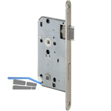 BMH Einstemmschloss WC, rechts, Dorn 55, Entf. 78 mm, Stahl silber lackiert