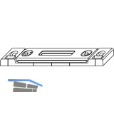 Schlie�blech f�r Haken, Stahl verzinkt silberf�rbig