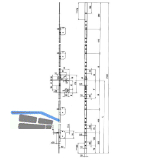 WG Mehrfachverriegelungsschloss MVS 905S /60 links