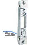 KFV Schlie�teil f.Bolzenverrieg. zu AS2300 Falz 4mm,Stulp 16mm,verzinkt silber