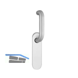 ECO Dr�ckergarnitur D 110/KS Standfl�gel, TS 40-66 mm, silber eloxiert