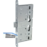 BMH Fluchtt�rschloss 1758 mit Rosettenl�chern 1-flg. Funktion D/EN179, verzinkt