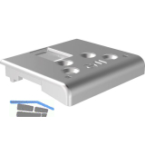 Schlie�platte unten f. Secury Automatic,MR2 und SH2, verzinkt silber