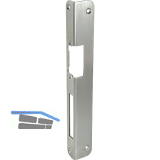 Winkelschlie�blech f. GU Secury f. E-T�r�ffner/AT-St�ck, links, verzinkt silber