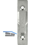 GU Schlie�teil f�r Rollzapfen, Stulp 20 mm, Falz 4 mm, verzinkt silberf�rbig