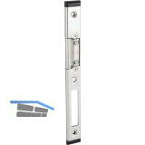 Schlie�blech GU f. Secury zum Aufschrauben,verst.m. AT-St�ck,rechts,verz. silber