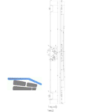 GU MFV-Schloss Secury MR2 DIN, DM 65, Stulp 1750 x 20 x 2,5mm rund,silberf�rbig