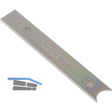 Anschlussstulp/Stulpverl�ngerung rund oben f�r Secury MFV, 130 x 20 mm,silber