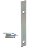 Anschlussstulp/Stulpverl�ngerung unten f�r Secury MFV, 160 x 16 mm,silberfarbig