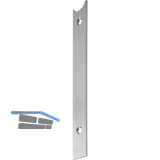 Anschlussstulp/Stulpverl�ngerung unten f�r Secury MFV, 160 x 20 mm,silberfarbig