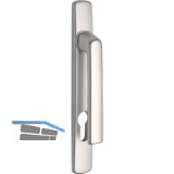 Dr�ckerhalbgt. HARMONY - nieder, LS PZ92, TS - 90 mm, ohne Kzs., silber