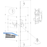 WINKHAUS Mehrfachverriegelungsschloss STV-F 1660 Rastexzenter easy-Lock DIN,DM35