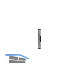 Schlie�teil f. Secury Massiv-u.Automatic-Riegel, U-Stulp 24x6 mm,verzinkt silber
