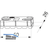 MACO Schlie�teil iS PVC 12/20-13, KBE System 70, APD -2 mm, silber (355270)