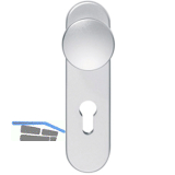 ECO Knopfkurzschild K 130, UG, Edelstahl