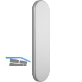 ECO Blindschilder rund, silber eloxiert