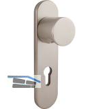 Knopfkurzschild 3054/5162DZAFH, PZ 88 mm, Edelstahl satiniert