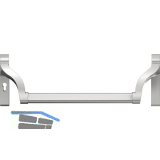 DORMAKABA Stangengriff f�r Gangfl�gel PZ 88, ohne Griffrohr, Edelstahl