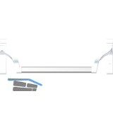 DORMAKABA Griffrohr f�r Stangengriff, 1150 mm, silber eloxiert