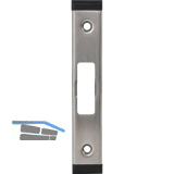 Schlie�blech f. MFV Secury 2-flg. U-Stulp 24 x 6 x 120 mm Zusatzfalle, Edelstahl