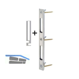 Schlie�blech SB/VS.H.35.55.55/DS, 210 x 20 x 10 mm, Stahl dekorsilber