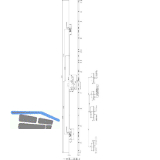 KFV MFV-Schloss BS 2300 �NORM, DM 45, Stulp 16 mm eckig, silber verzinkt