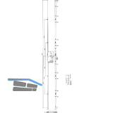 KFV MFV-Schloss BS 8100 �NORM, DM 55, Stulp 16 mm eckig, silber verzinkt