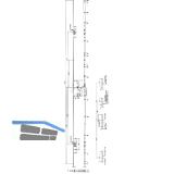KFV MFV-Schloss BS 2300 �NORM, DM 55, Stulp 16 mm eckig, silber verzinkt
