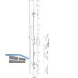 KFV MFV-Schloss BS 2600 DIN, DM 65, Stulp 16 mm eckig, silber verzinkt