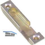 Schlie�blech f�r Rundzapfen zu STV F16 R4, Stulp 16 mm, verzinkt silberf�rbig