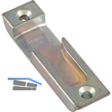 Schlie�blech f�r Rundzapfen zu STV F20 R4, Stulp 20 mm, verzinkt silberf�rbig