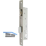 WSS Rohrrahmenschloss Flachstulp mit Rollfalle und Riegel, DM30, Edelstahl